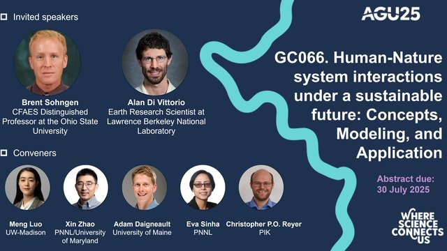 AGU session on “Human-Nature system interactions”: Call for abstract submissions
